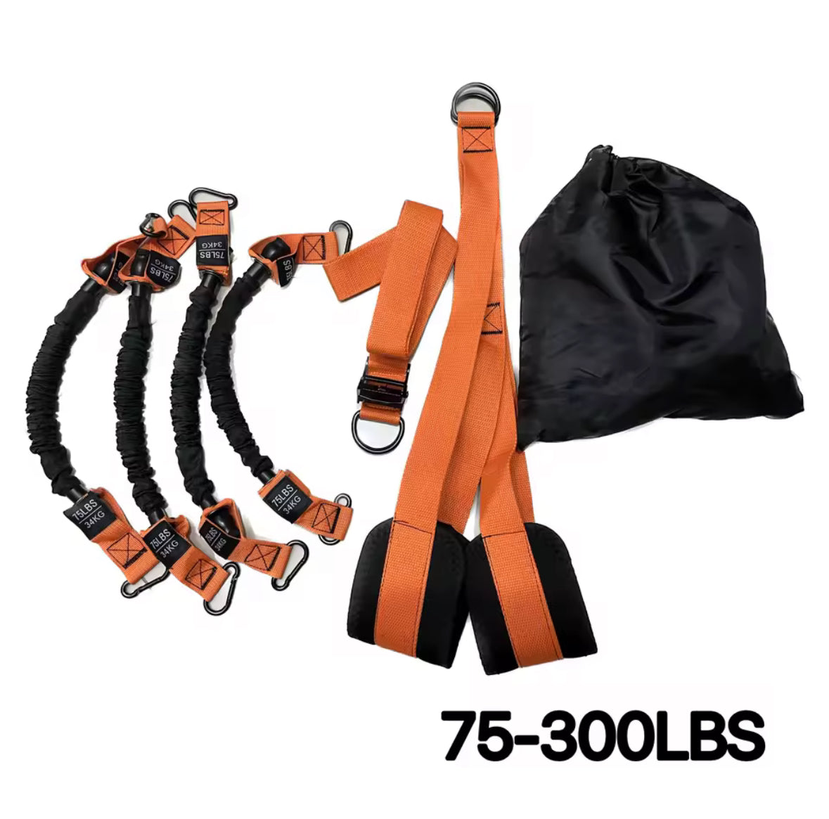 ๐๏ธ Pull-up bands with leg straps โ adjustable support for perfect form