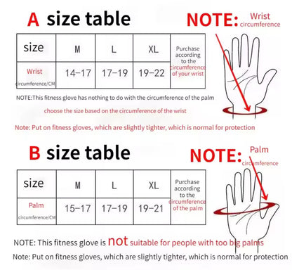 💪Fitness gloves with wrist fixation - adjustable strap, non-slip coating, wrist protection