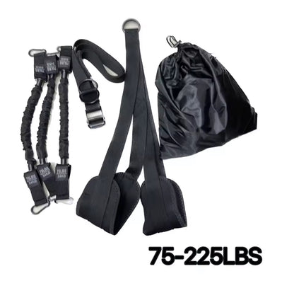 🏋️ Pull-up bands with leg straps – adjustable support for perfect form