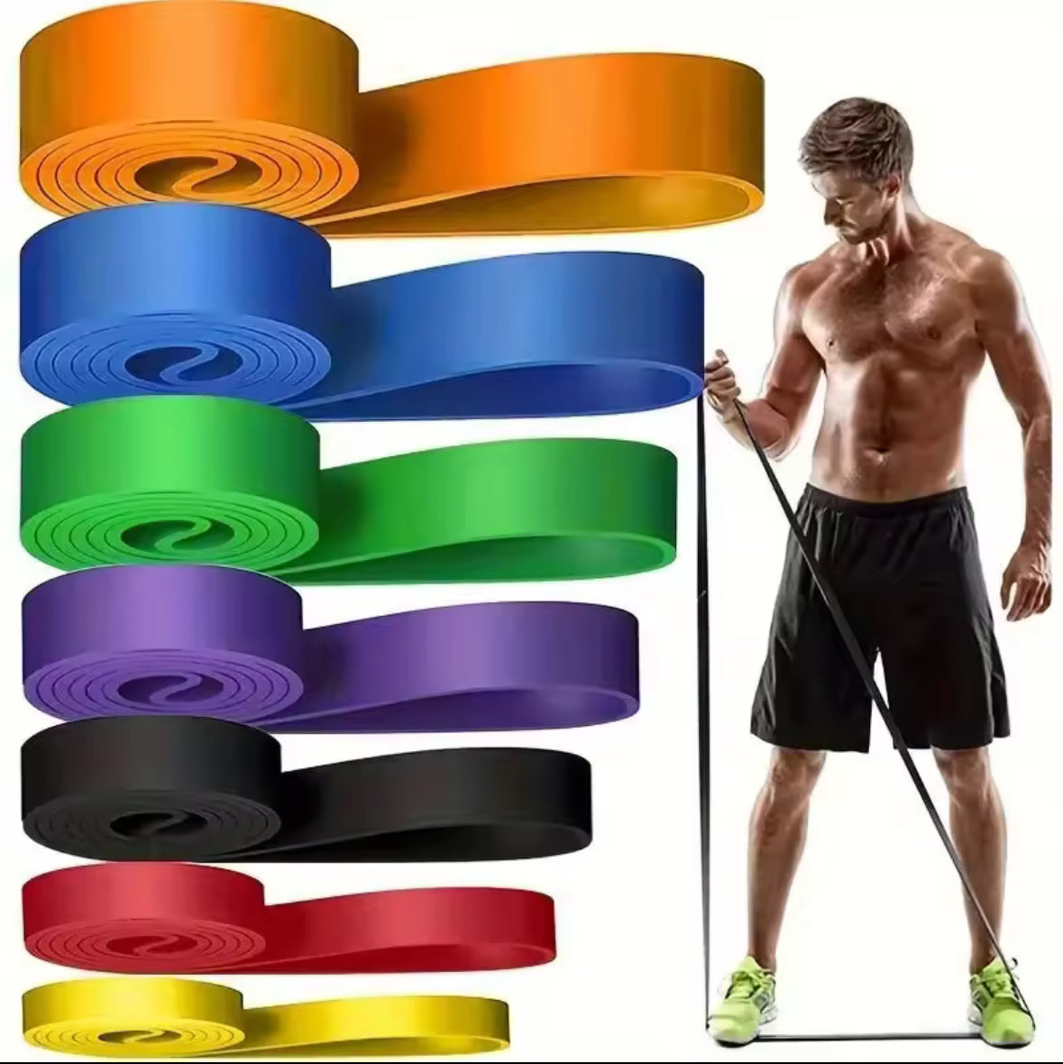 Set of resistance bands – durable, multi-level strength bands for strength training