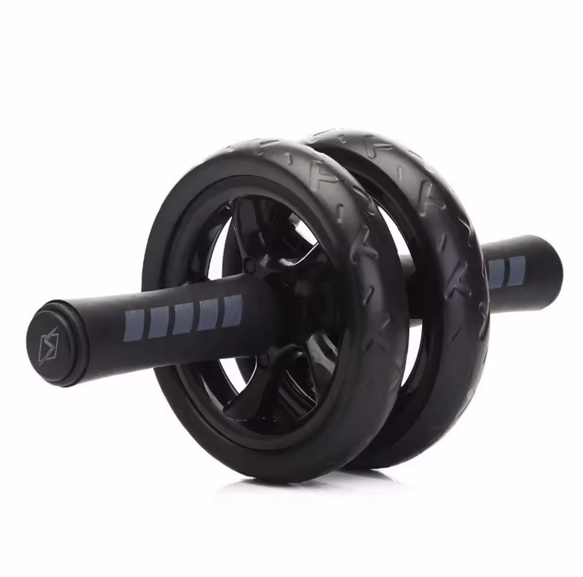 ⚙️ Roller trainer for the press - two-wheeled core trainer with non-slip handles + knee pads