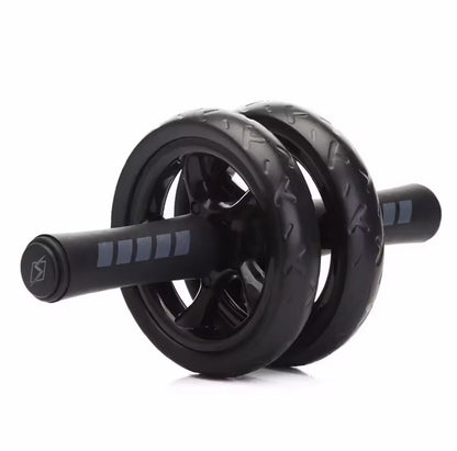 ⚙️ Roller trainer for the press - two-wheeled core trainer with non-slip handles + knee pads