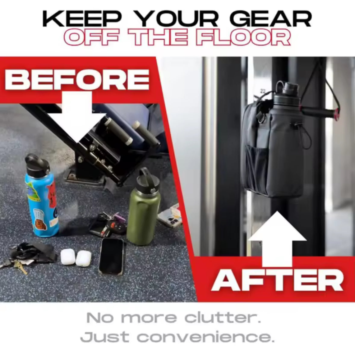 Magnetic Gym Storage Pouch – Keep Your Essentials Right Where You Need Them